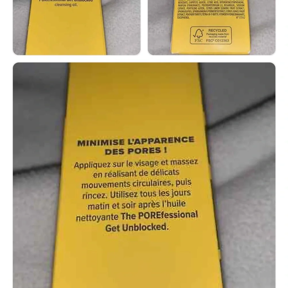 Benefit The POREfessional Good Cleanup Foaming Cleanser - Yellow and Gray